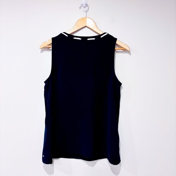 TOMMY HILFIGER – Navy Eyelet Lace-Up Camisole | Nautical Chic Top | Medium * - Picture 6 of 6